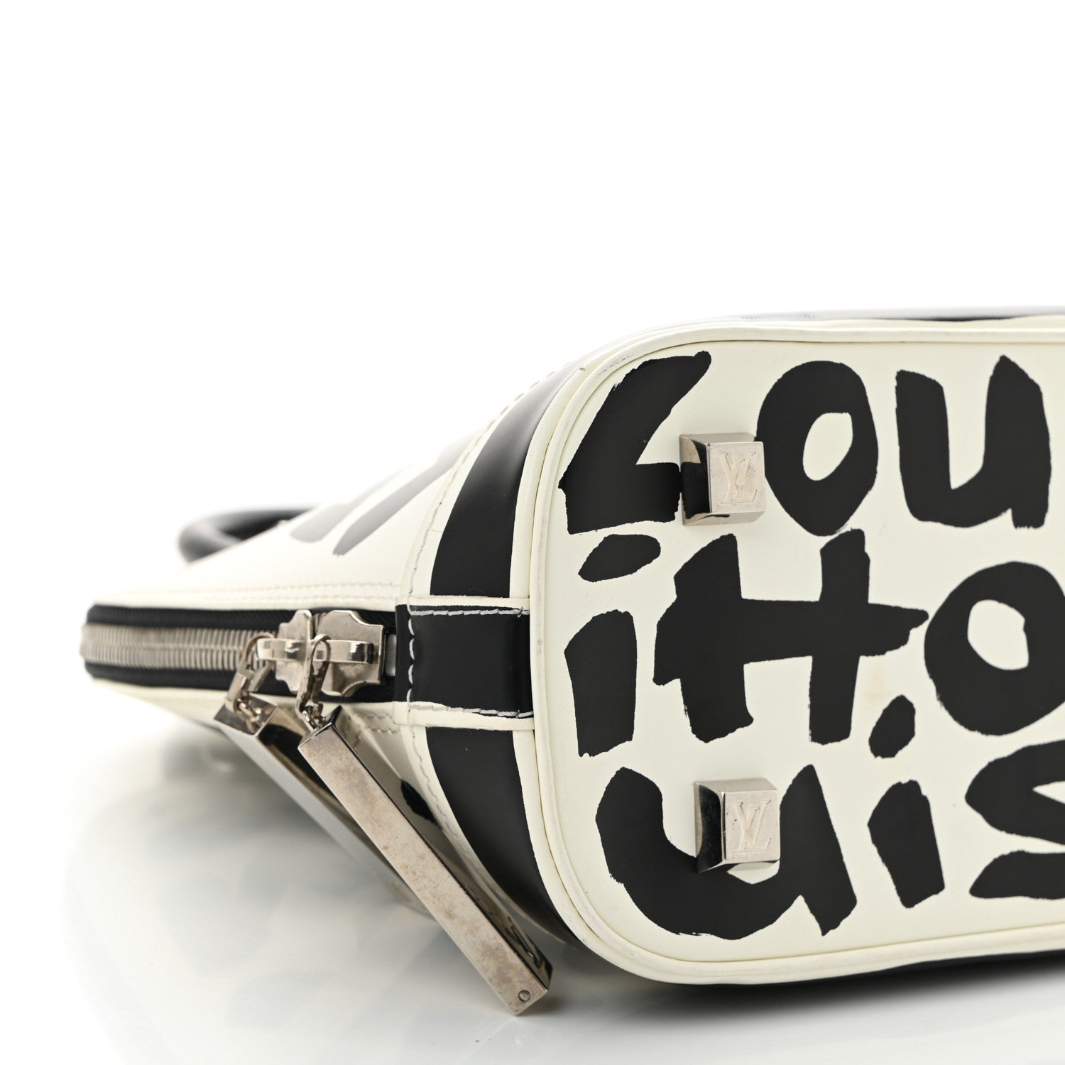 Louis Vuitton Graffiti Alma MM Black 7 of 10
