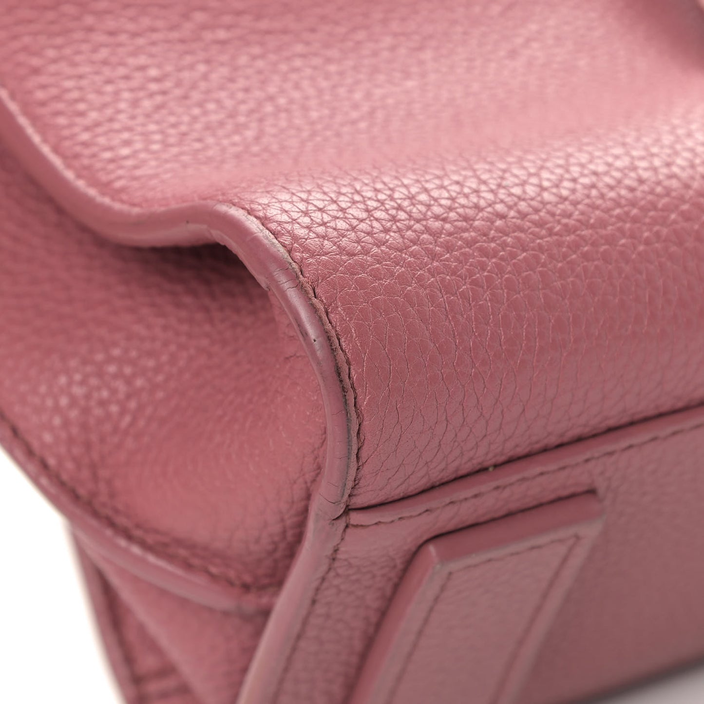 Grained Calfskin Nano Supple Sac De Jour Dark Rose