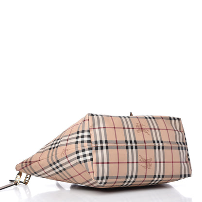 Burberry Haymarket Check Medium Salisbury Tote Camel 4 of 12