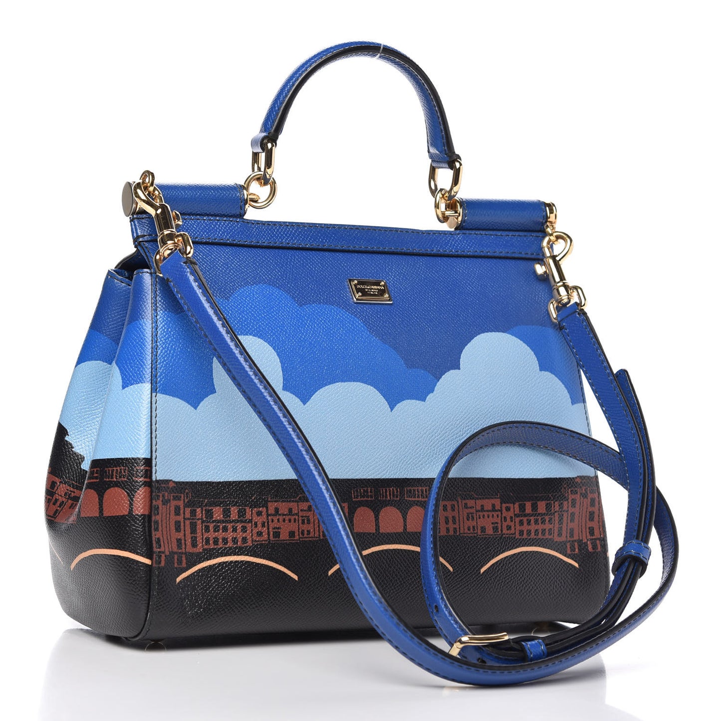 Dauphine Firenze Printed Medium Miss Sicily Satchel Multicolor