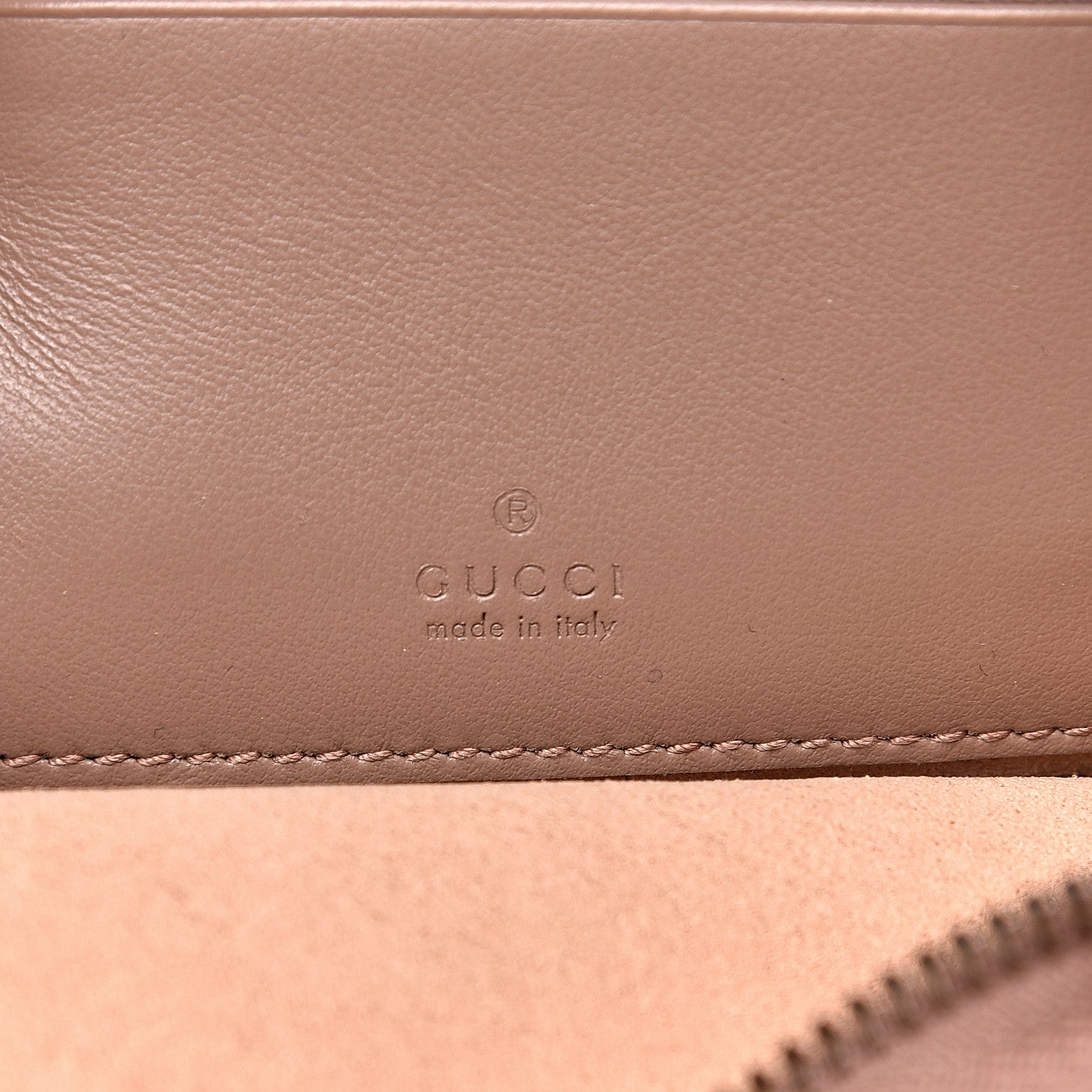 Gucci Calfskin Matelasse Mini GG Marmont Chain Crossbody Bag Porcelain Rose 7 of 12