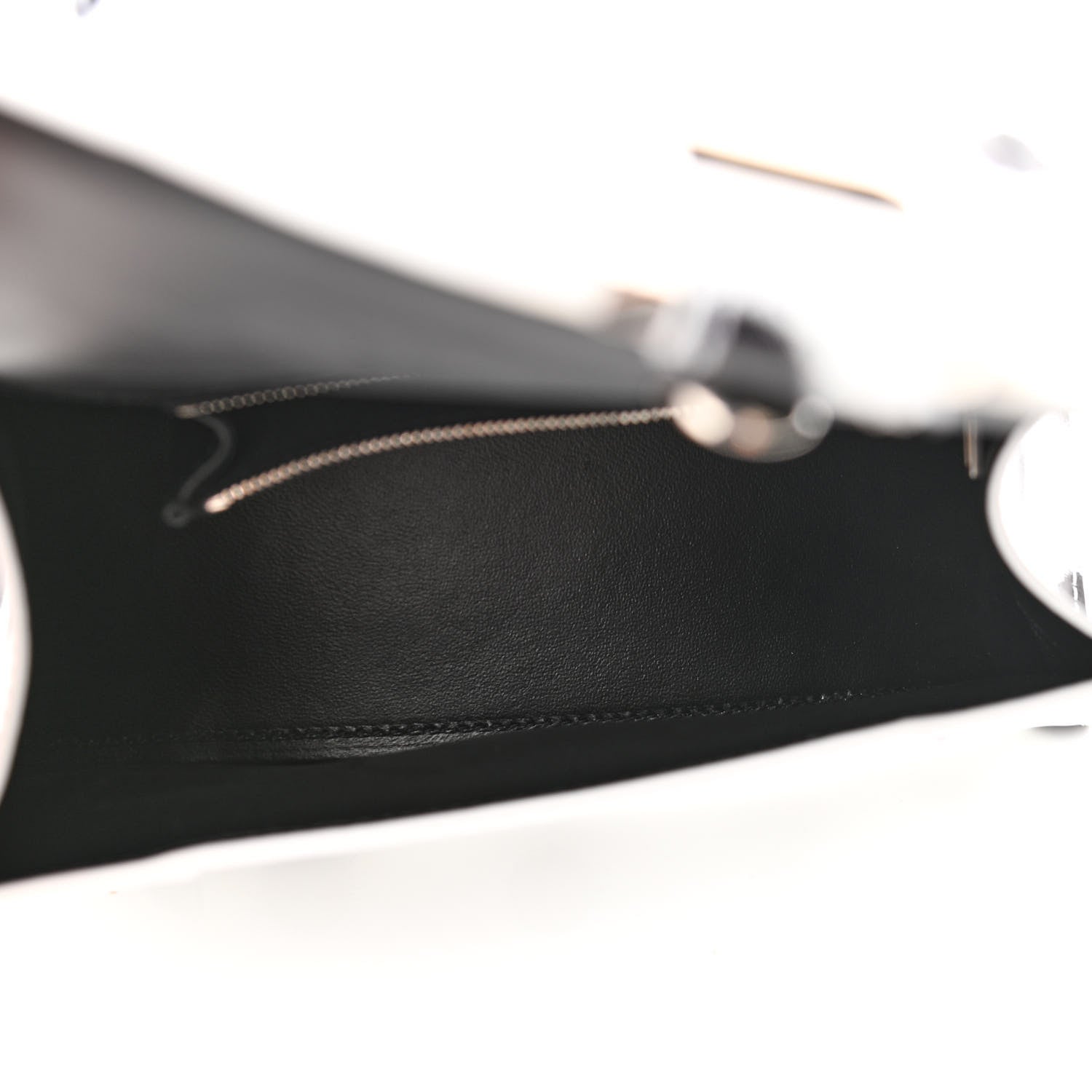 Balenciaga Smooth Calfskin Spray Polka Dot Small Hourglass Top Handle Bag White Black 5 of 10