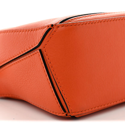 Loewe Calfskin Mini Puzzle Bag Orange 9 of 11