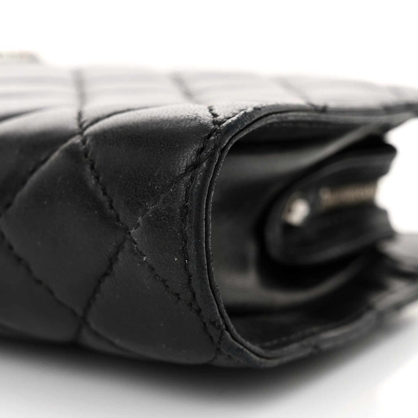 Lambskin Quilted Westminster Pearl Shoulder Bag Black