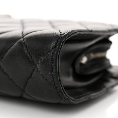 Chanel Lambskin Quilted Westminster Pearl Shoulder Bag Black 10 of 12