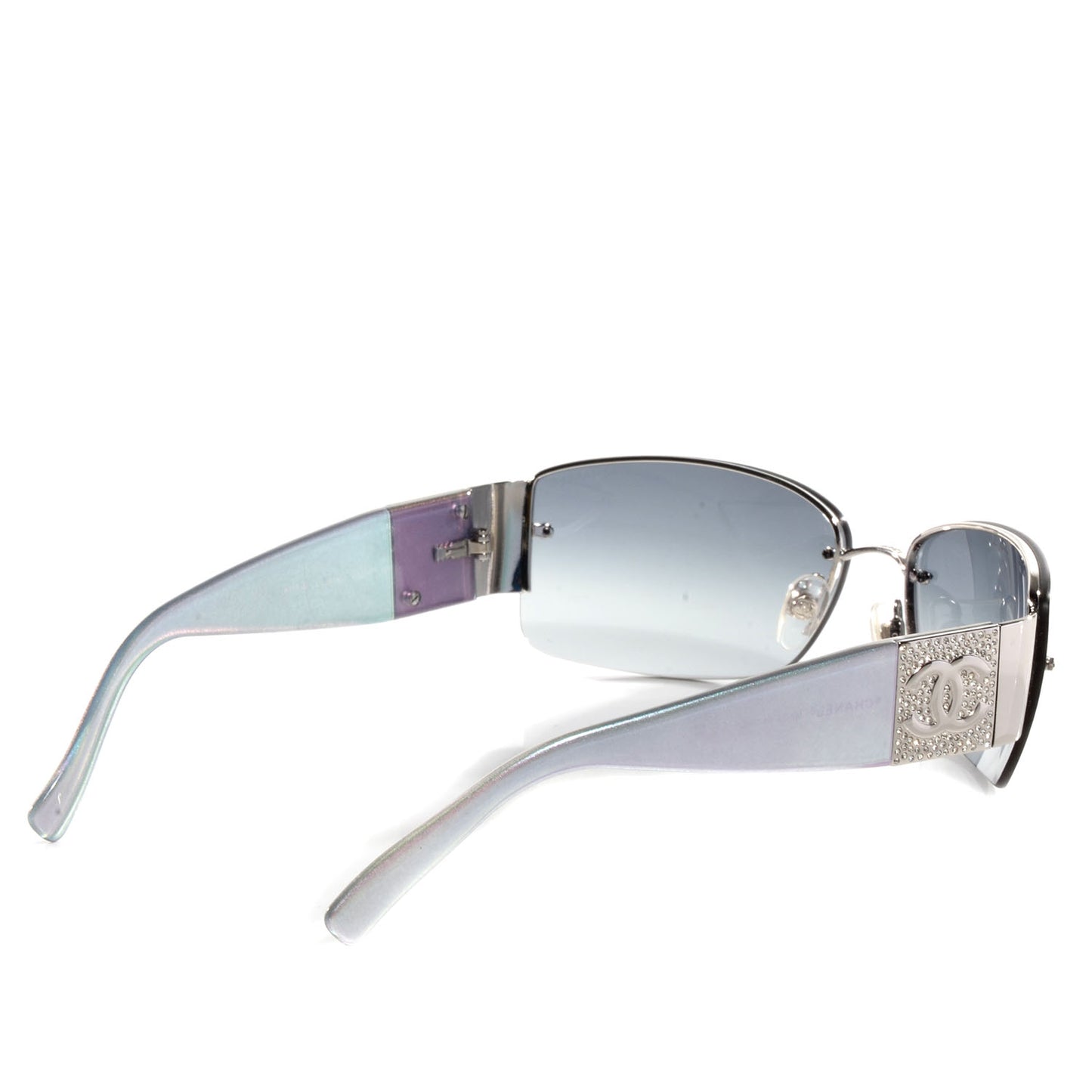 Crystal CC Sunglasses 4117-B Silver