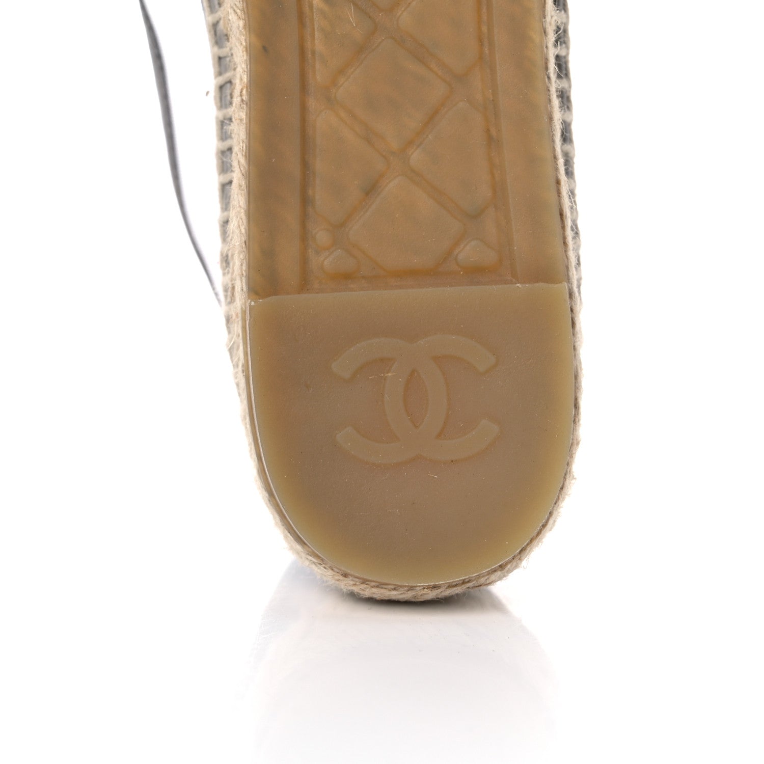 Chanel Mesh Grosgrain CC Espadrilles 39 Grey 10 of 15