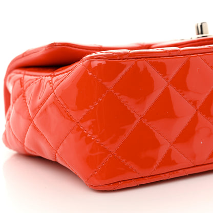 Chanel Patent Calfskin Quilted Mini Rectangular Flap Red 10 of 13