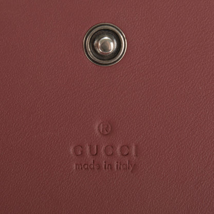 Gucci GG Supreme Monogram Blooms Card Case Beige Multicolor Dry Rose 6 of 7