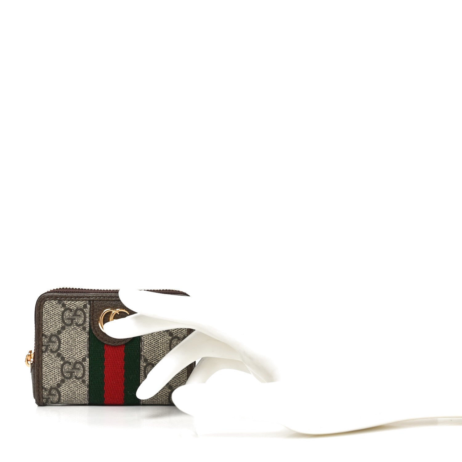 Gucci GG Supreme Monogram Web Ophidia Playing Card Case Beige New Acero 2 of 8