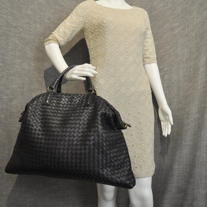 Bottega Veneta Nappa Intrecciato Convertible Bag Nero Black 2 of 10
