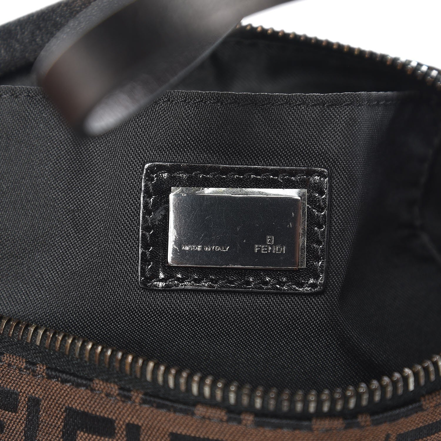 Fendi Zucchino Pochette Tobacco Moro 6 of 13