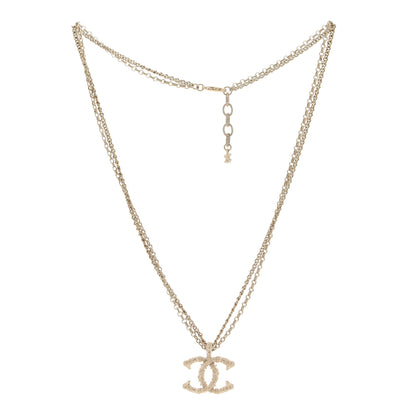 Chanel CC Multi Strand Chain Necklace Gold 2 of 6