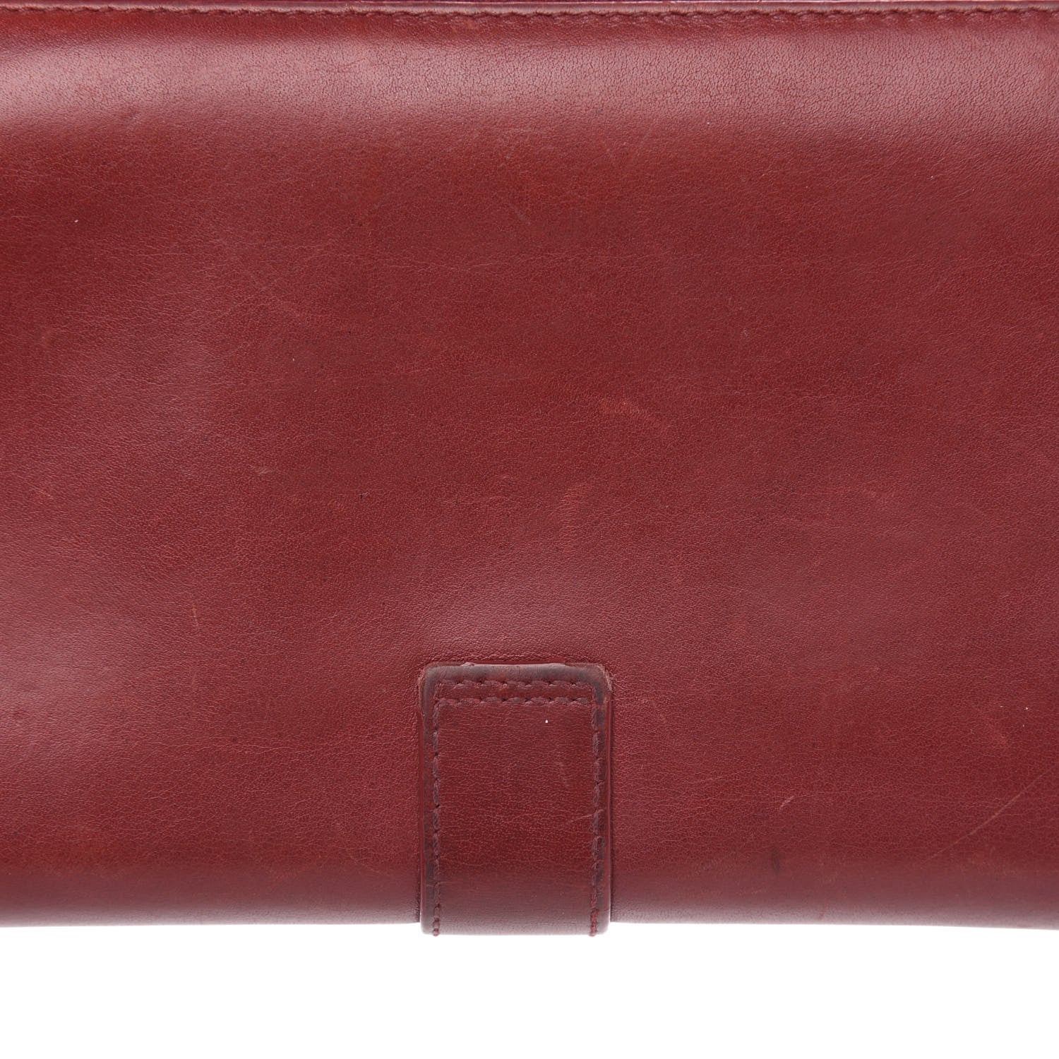 Saint Laurent Calfskin Classic Y Ligne Zip Around Wallet Red 11 of 11