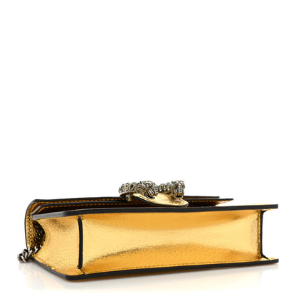 Gucci Metallic Calfskin Super Mini Dionysus Shoulder Bag Gold 4 of 12