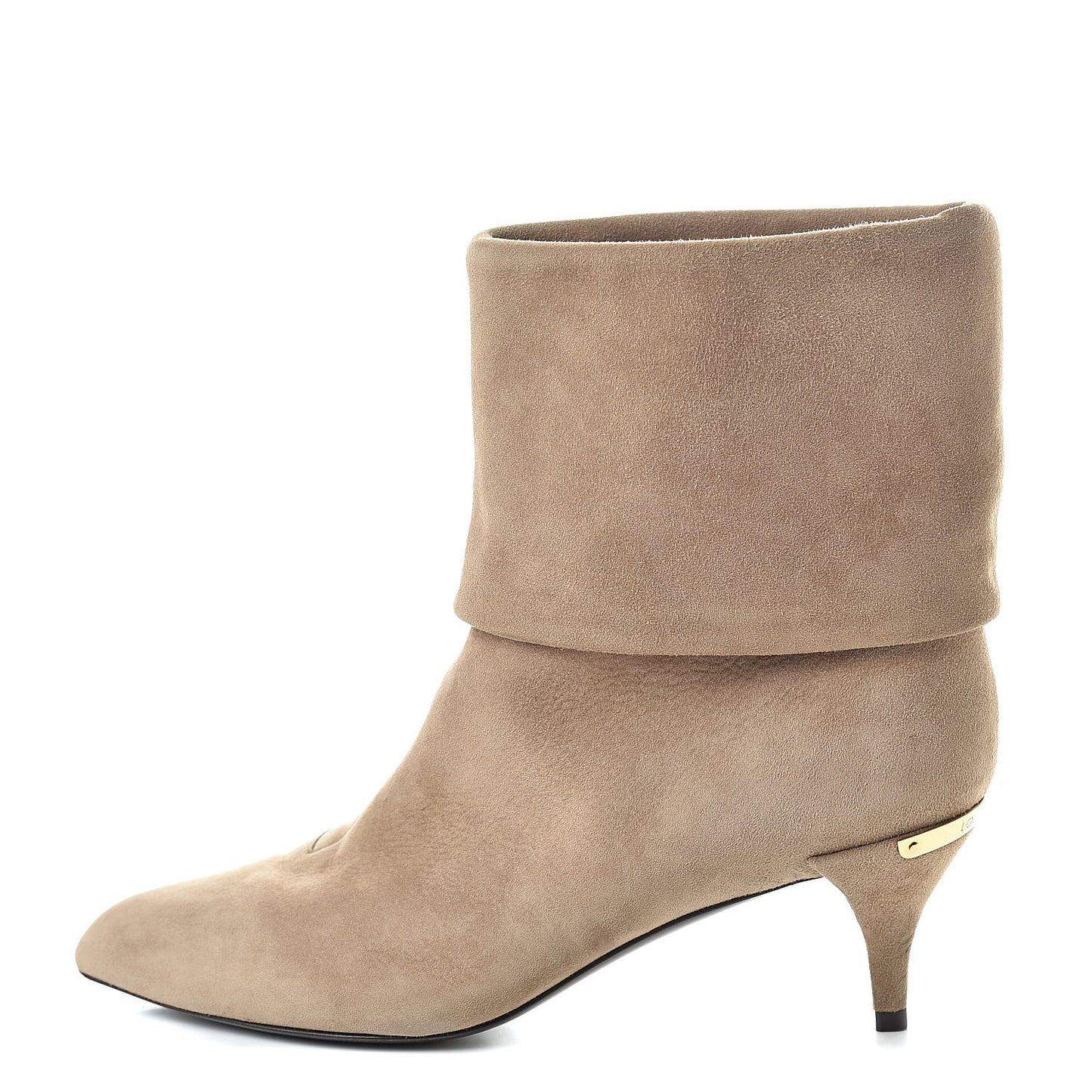 Suede Secrecy Ankle Boots 37.5 Taupe