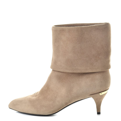 Louis Vuitton Suede Secrecy Ankle Boots 37.5 Taupe 1 of 9