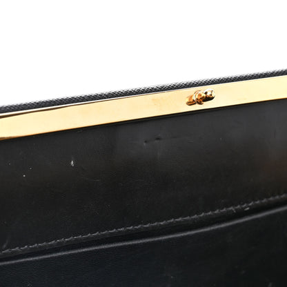 Prada Saffiano City Calfskin Light Frame Bag Black 17 of 17