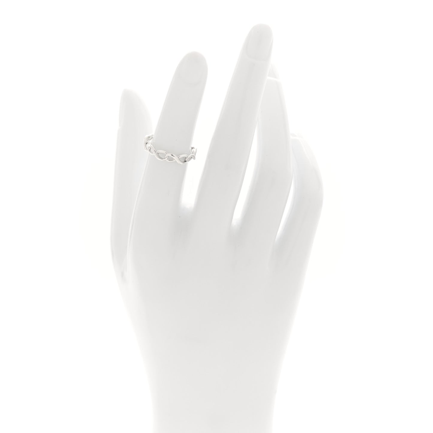 Sterling Silver Narrow Infinity Band Ring 47 4.25