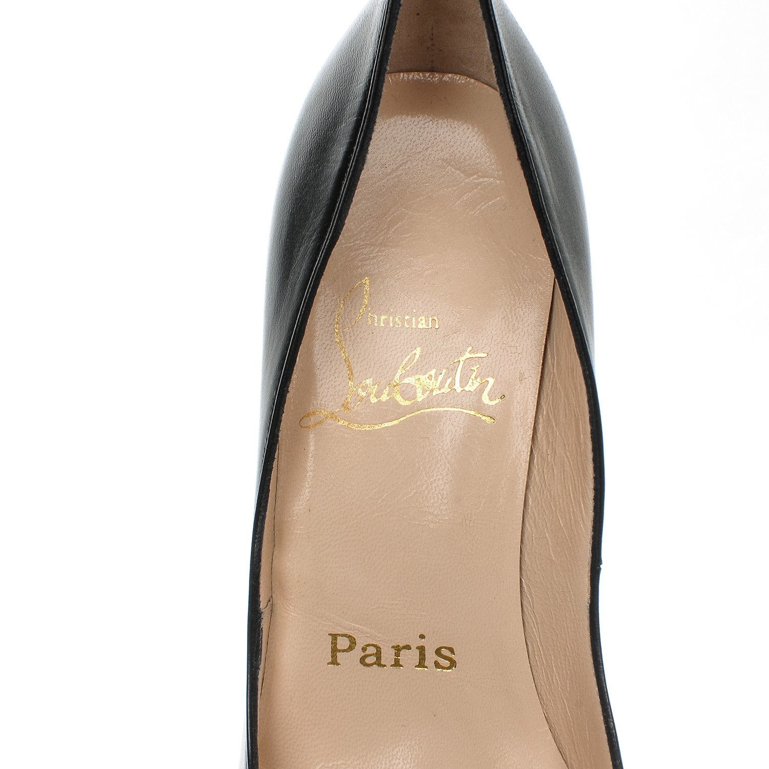 Christian Louboutin Kid Decoltissimo 85 Pumps 34.5 Black 6 of 7