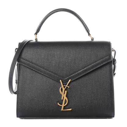 Saint Laurent Grain de Poudre Medium Classic Monogram Cassandra Top Handle Black Rouge Legion 1 of 12