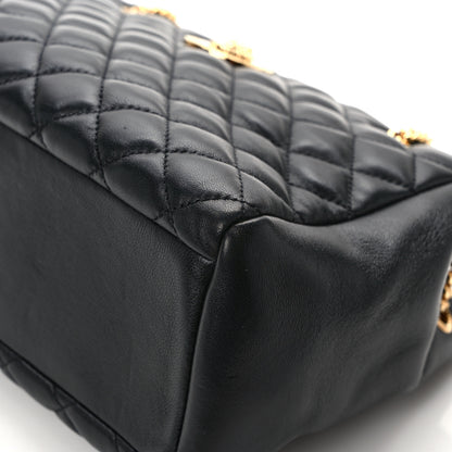 Versace Nappa Quilted Medusa Chain Shoulder Bag Black 12 of 15