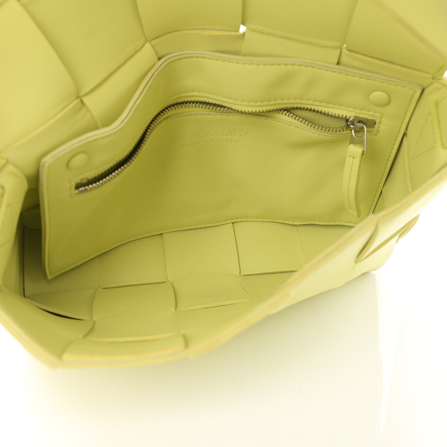 Nappa Maxi Intreccio Cassette Bag Seagrass