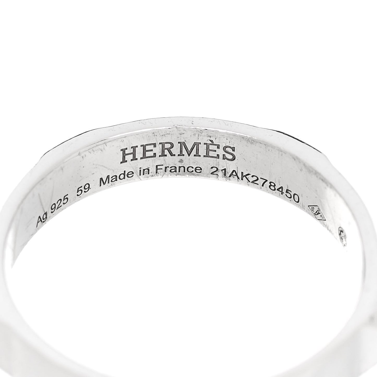 Sterling Silver Clou d'H Band Ring 59 8.75