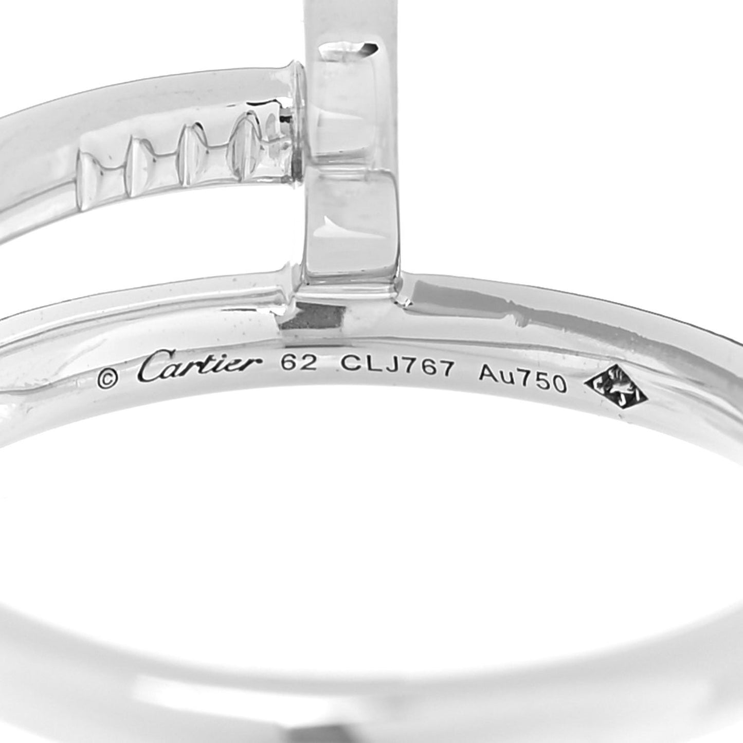 18K White Gold Juste Un Clou Ring 62 10