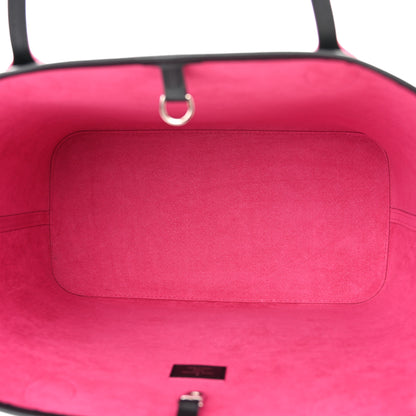 Louis Vuitton Epi Neverfull MM Black Hot Pink 6 of 11