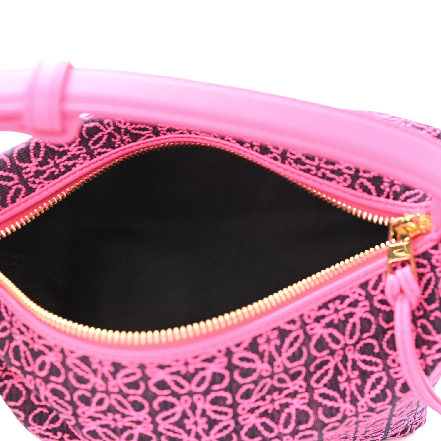 Loewe Jacquard Anagram Calfskin Small Cubi Bag Pink 5 of 10