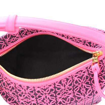 Loewe Jacquard Anagram Calfskin Small Cubi Bag Pink 5 of 10