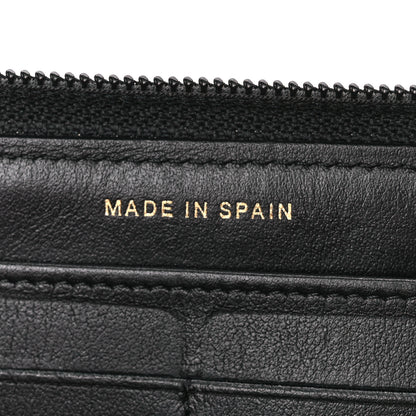 Chanel Lambskin Quilted Boy Long Zip Around Wallet Black 7 of 11