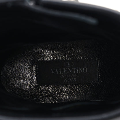 Valentino Garavani Calfskin Rockstud 30mm Biker Boots 36.5 Black 8 of 10