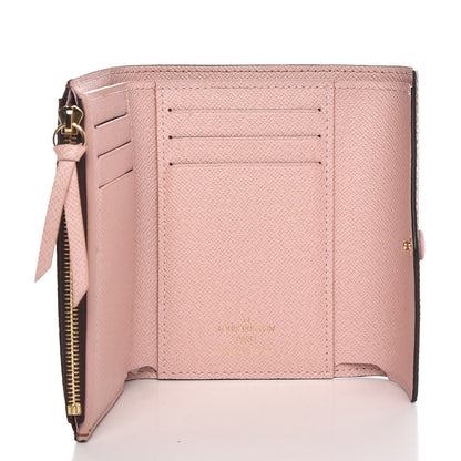 Louis Vuitton Damier Ebene Victorine Wallet Rose Ballerine 5 of 8