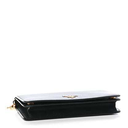 Prada Saffiano Metal Oro Mini Bag Black 6 of 15