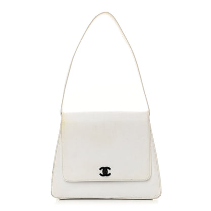 Chanel Caviar Quilted Flap Shoulder Bag White 1 of 14
