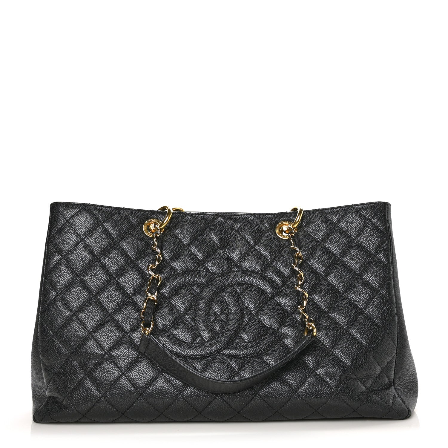 Chanel Caviar Quilted XL Grand Shopping Tote GST Black 1 of 11