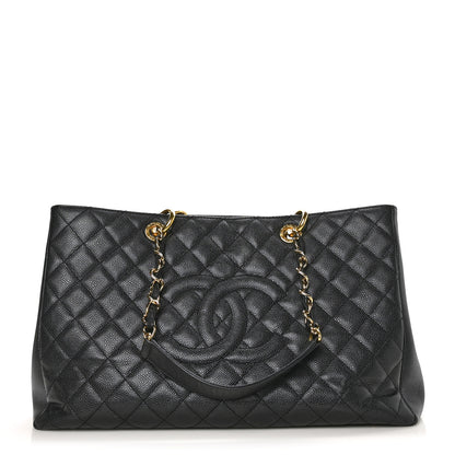 Chanel Caviar Quilted XL Grand Shopping Tote GST Black 1 of 11