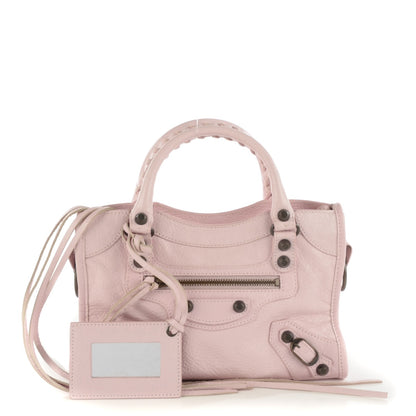 Balenciaga Agneau Classic Hardware Mini City Rose Poudre Rose Petunia 1 of 8