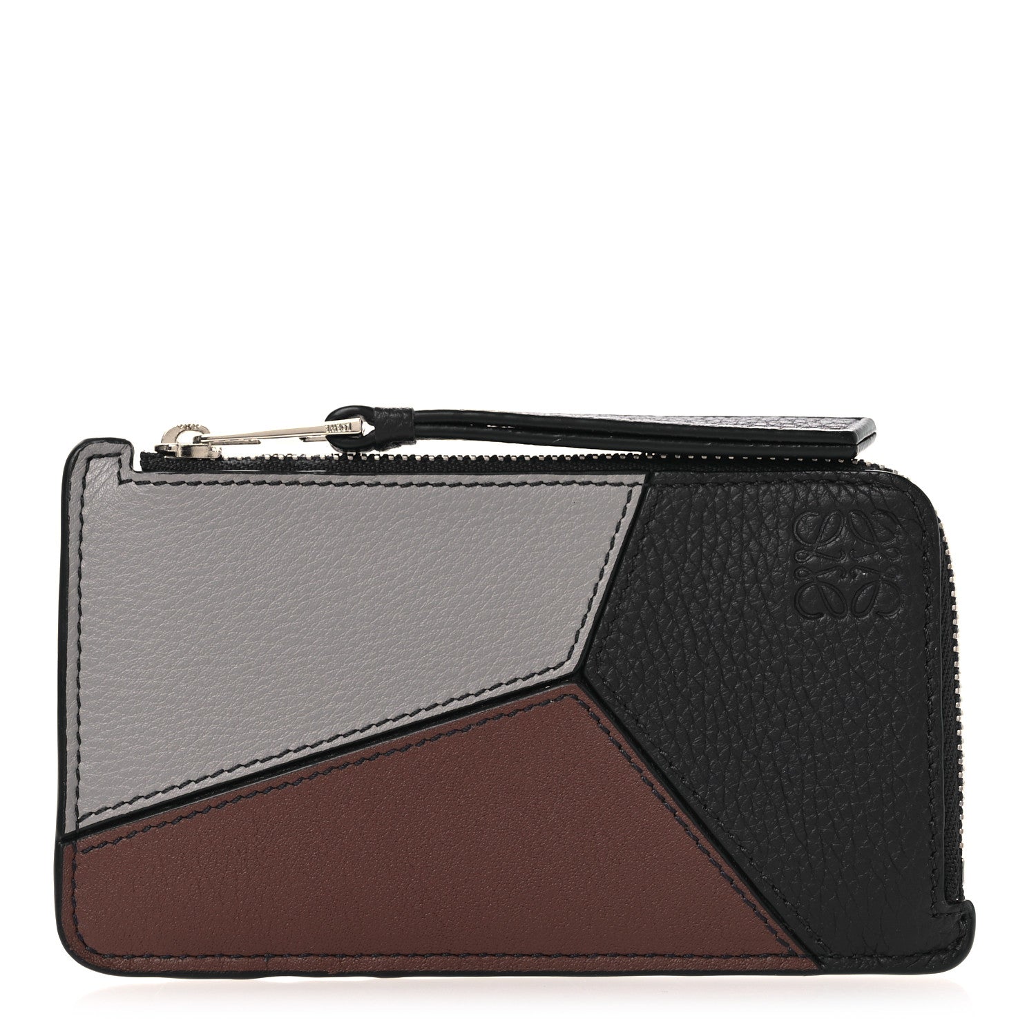 Loewe Calfskin Puzzle Colorblock Coin Card Holder Midnight 1 of 7