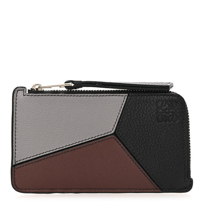 Loewe Calfskin Puzzle Colorblock Coin Card Holder Midnight 1 of 7