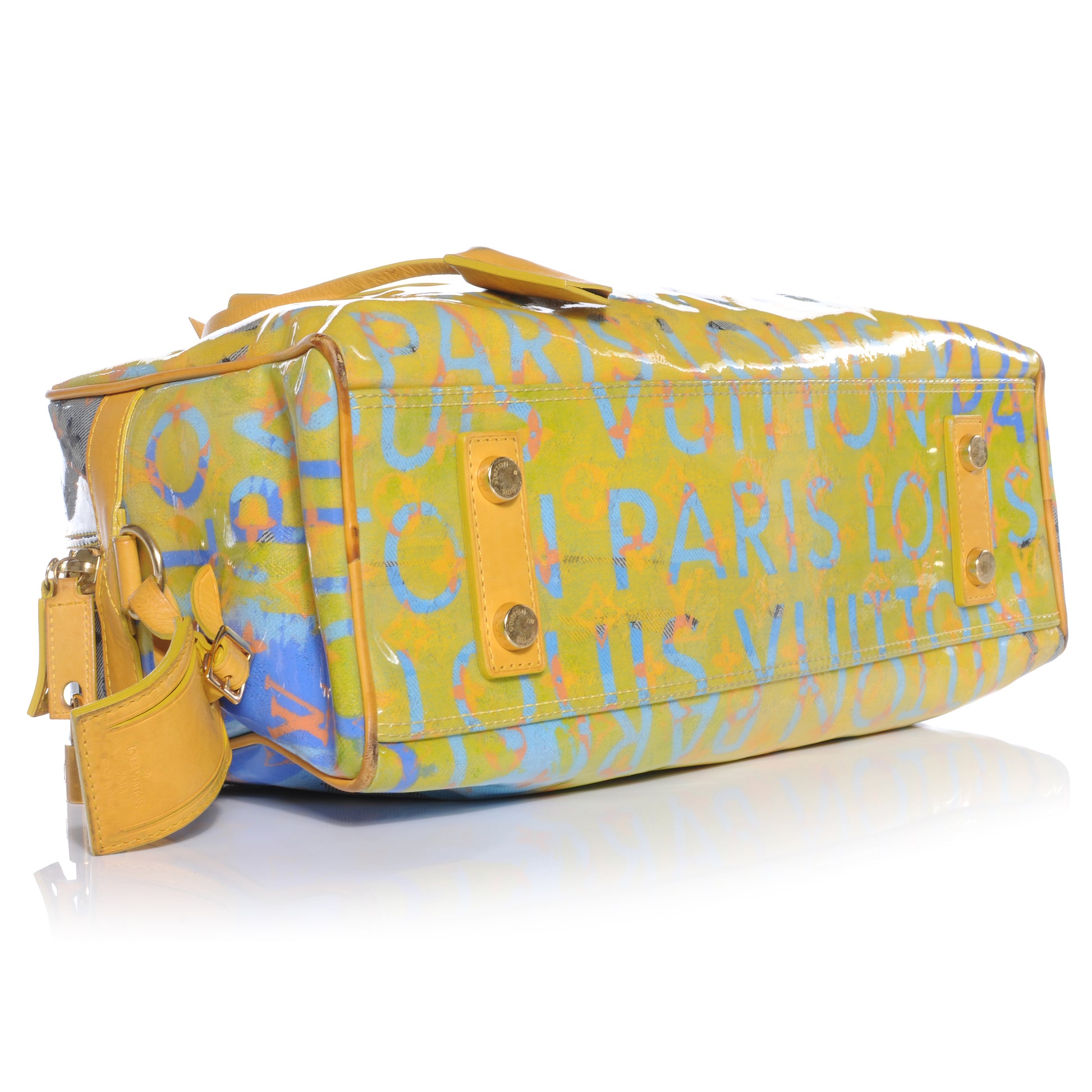 Louis Vuitton Monogram Pulp Defile Weekender PM Yellow 4 of 7