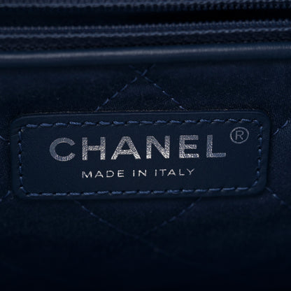 Chanel Washed Denim Quilted Studded Small Chanel 22 Blue 7 of 11