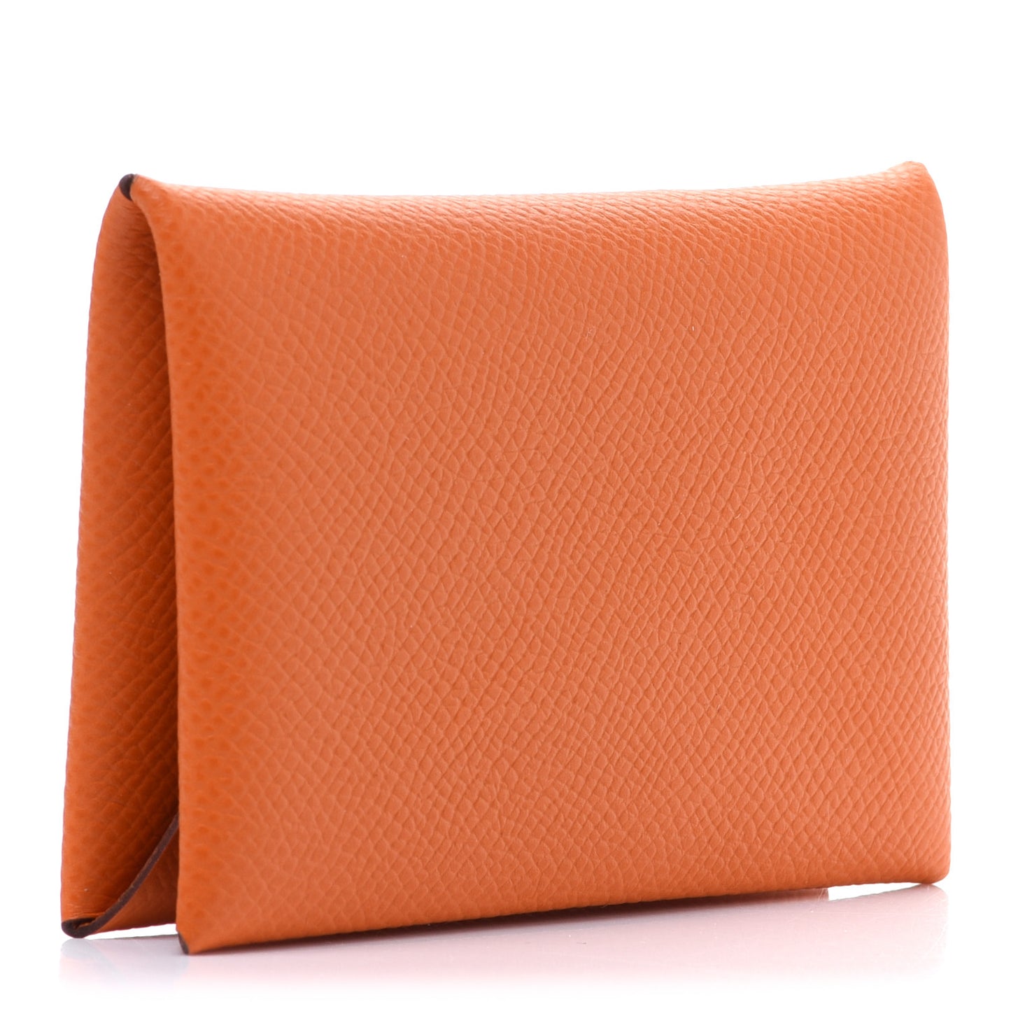 Epsom Calvi Card Case Orange