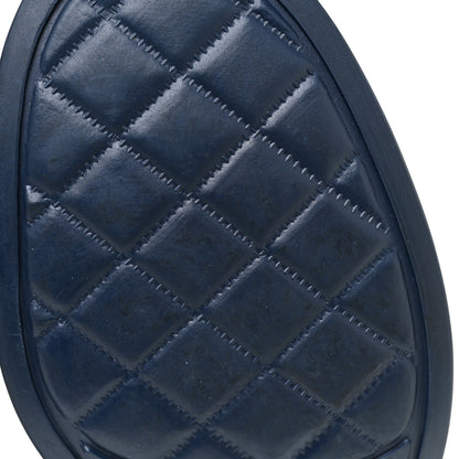 Chanel Rubber Camellia Rain Boots 39 Dark Blue 7 of 12