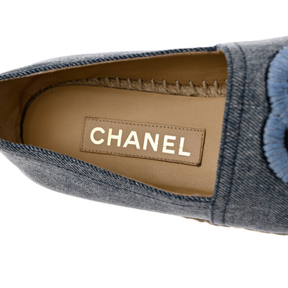 Chanel Denim CC Espadrilles 38 Blue Black 7 of 11