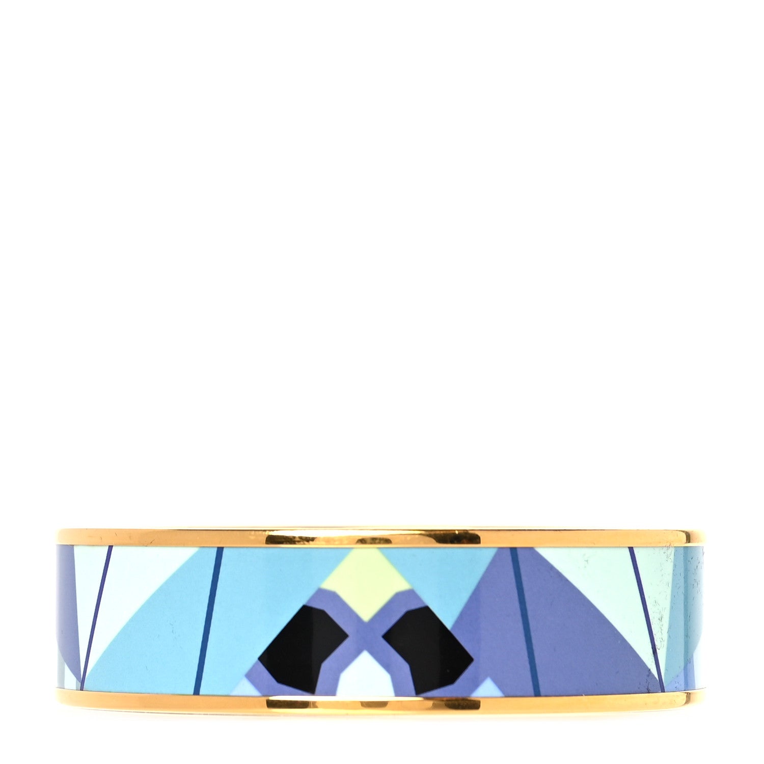 Hermes Enamel Printed Wide Bracelet 70 1 of 5