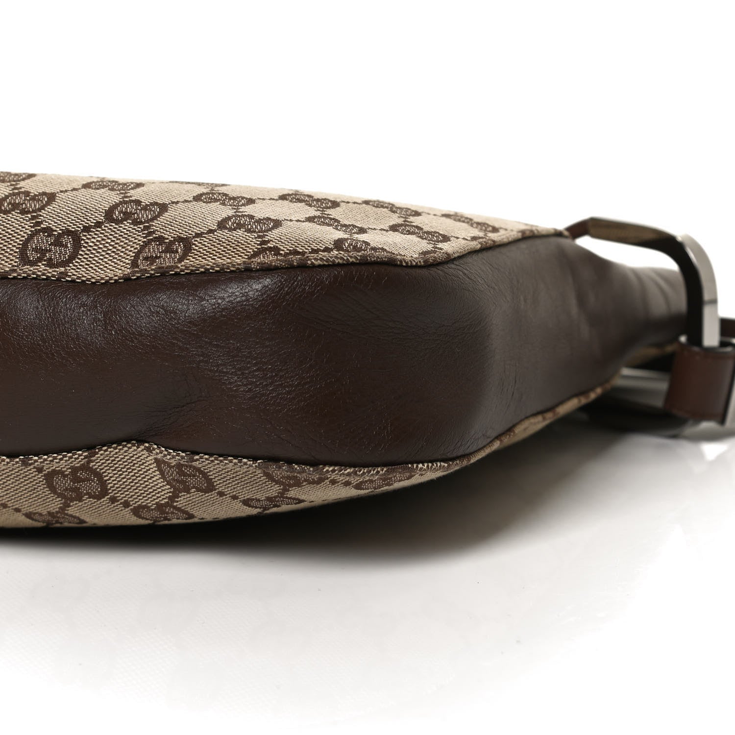 Gucci Monogram Small Drawstring Shoulder Bag Dark Brown 11 of 11