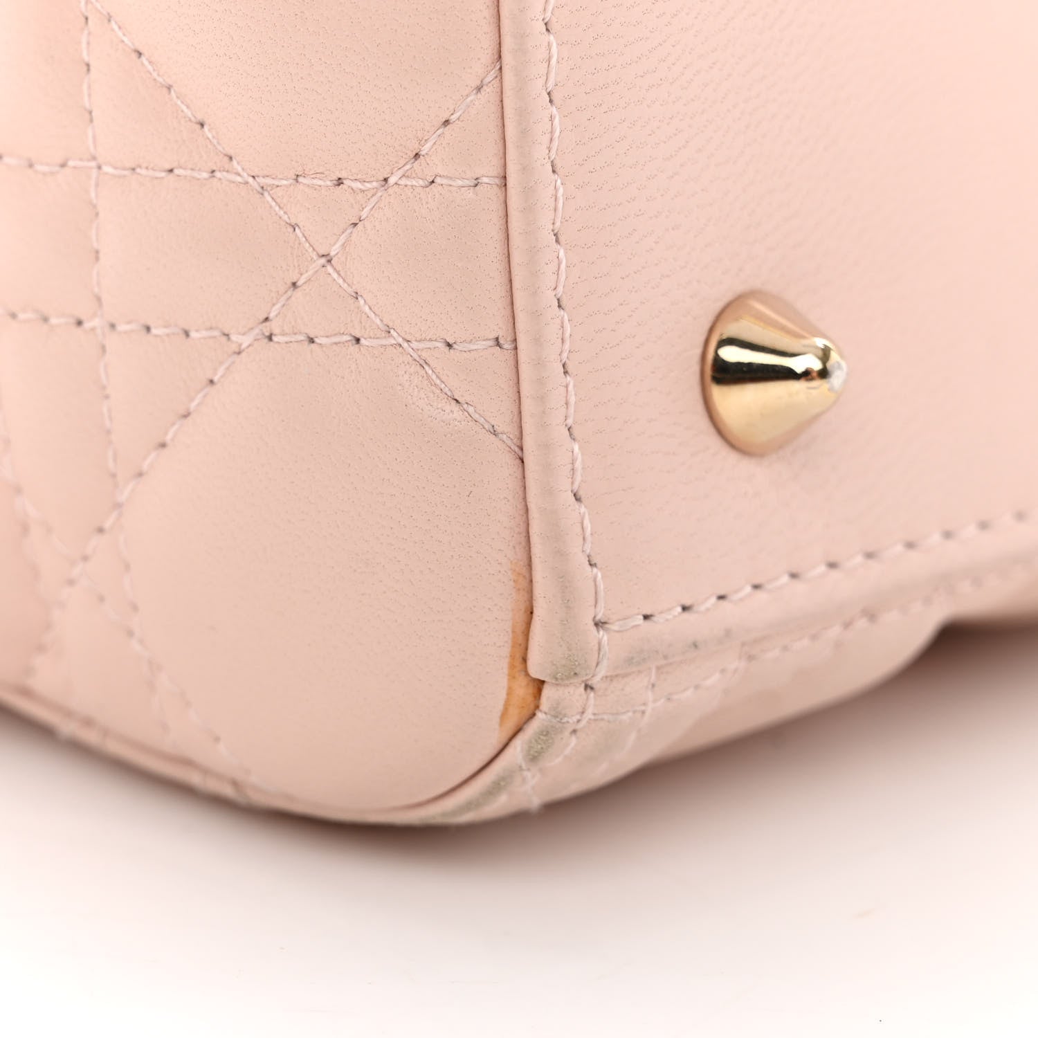 Christian Dior Lambskin Cannage Medium Lady Dior Light Pink 13 of 13
